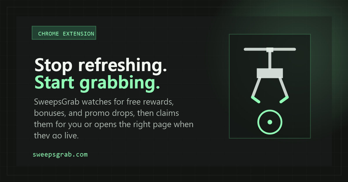 SweepsGrab — Free rewards & promos, grabbed for you